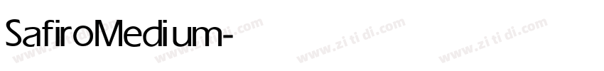 Safiro Medium字体转换